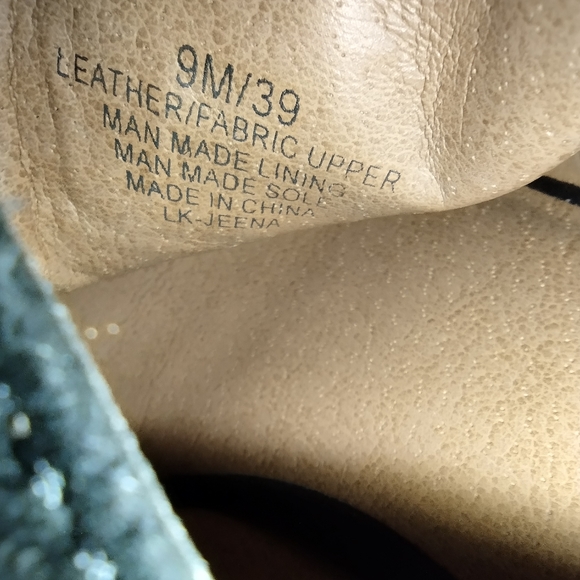 Lucky Brand Jeena Black Suede Fringe Wedge Sandals Size 9 - Picture 8 of 9